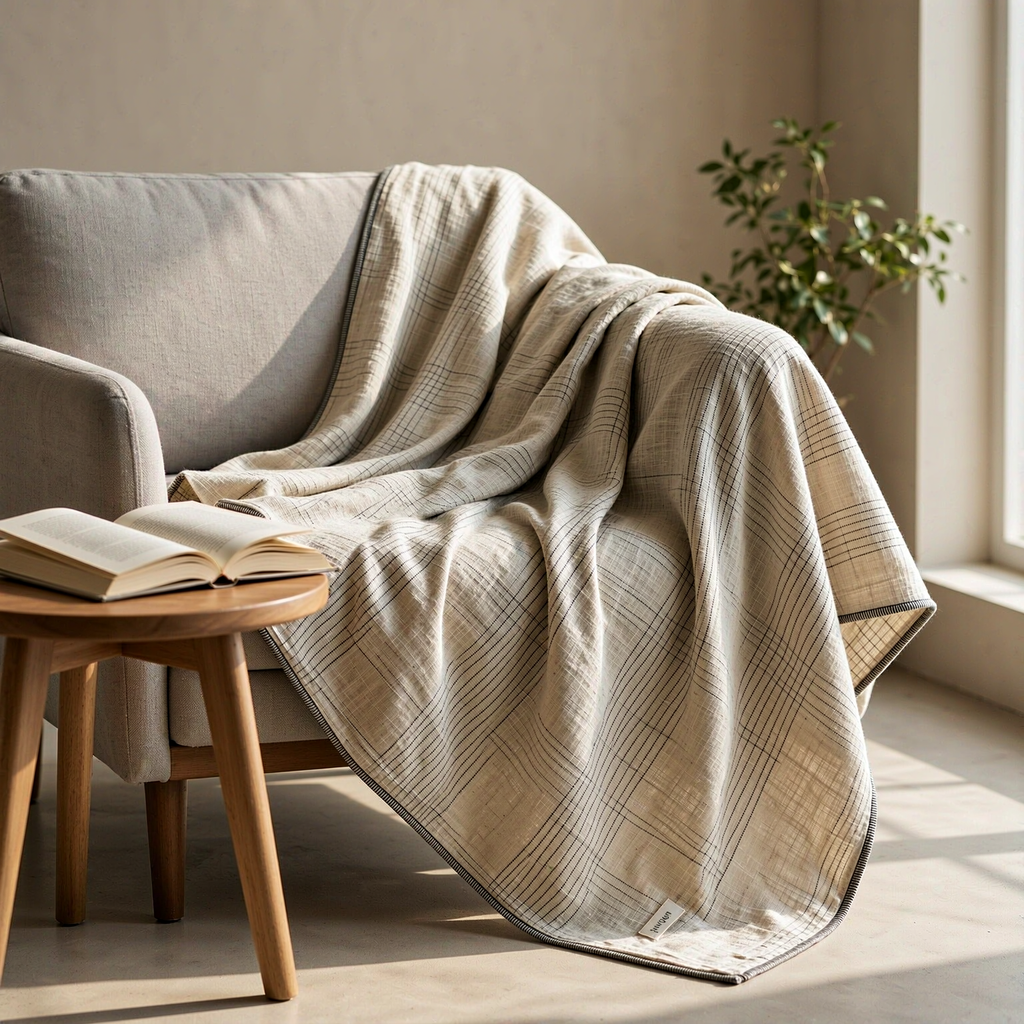 Terra Linen Throw Blanket